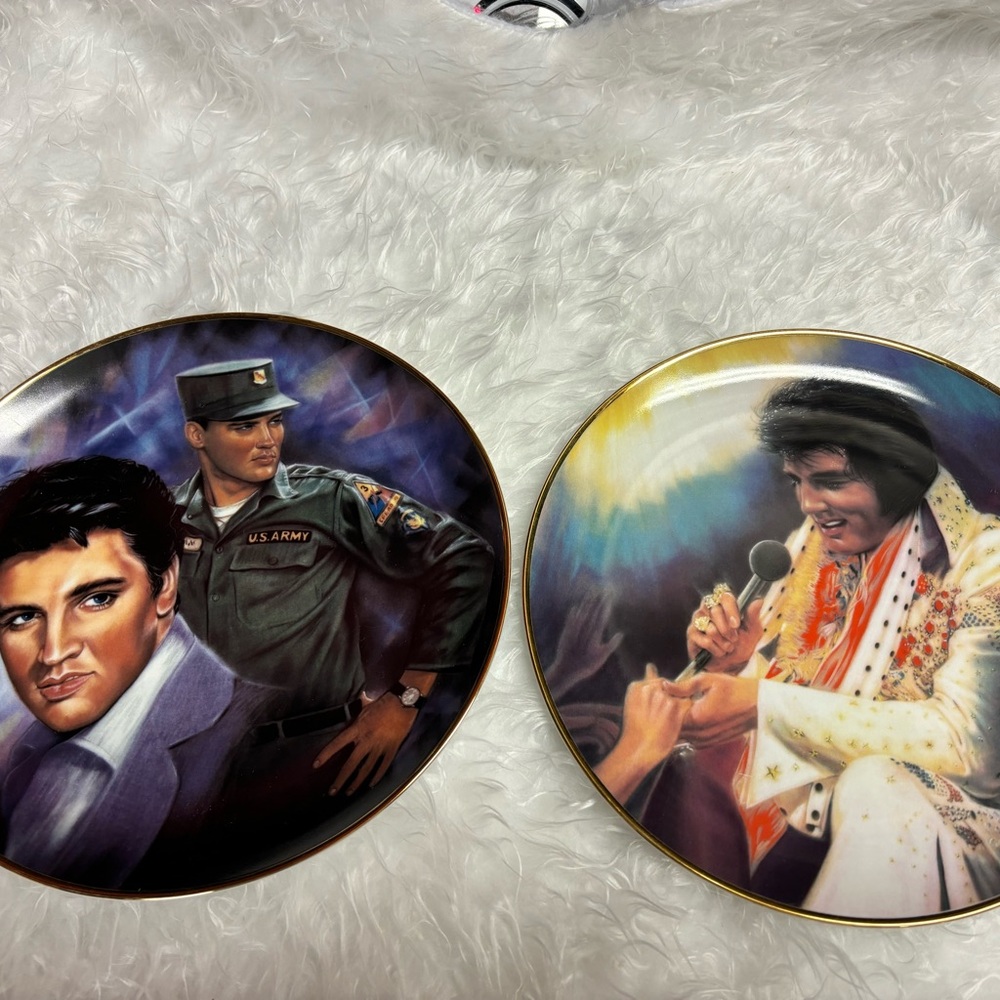 Elvis Presley Commemorative Ceramic Plates